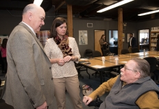 Ed Carr (MWRTA), Rep. Carolyn Dykema and Paul (MWCIL)