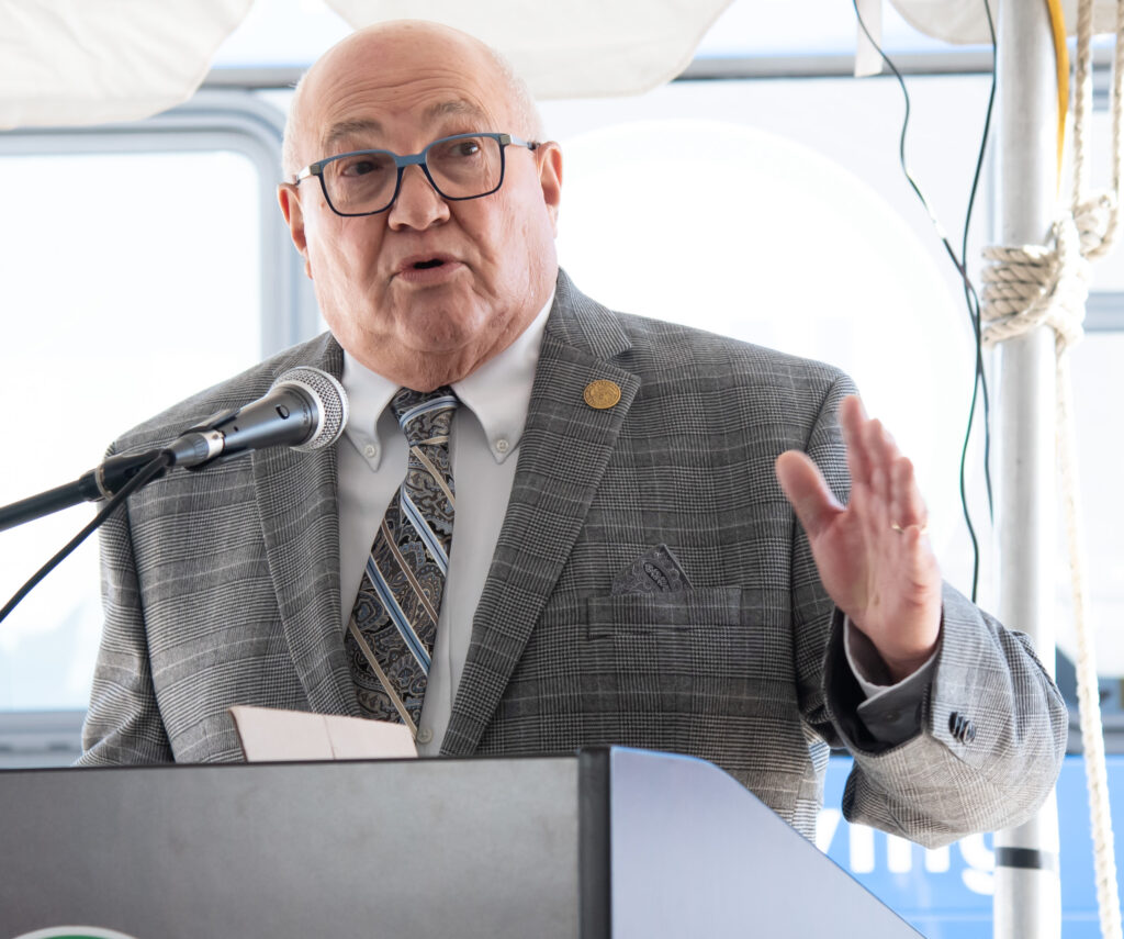 Framingham Mayor Charlie Sisitsky speaking