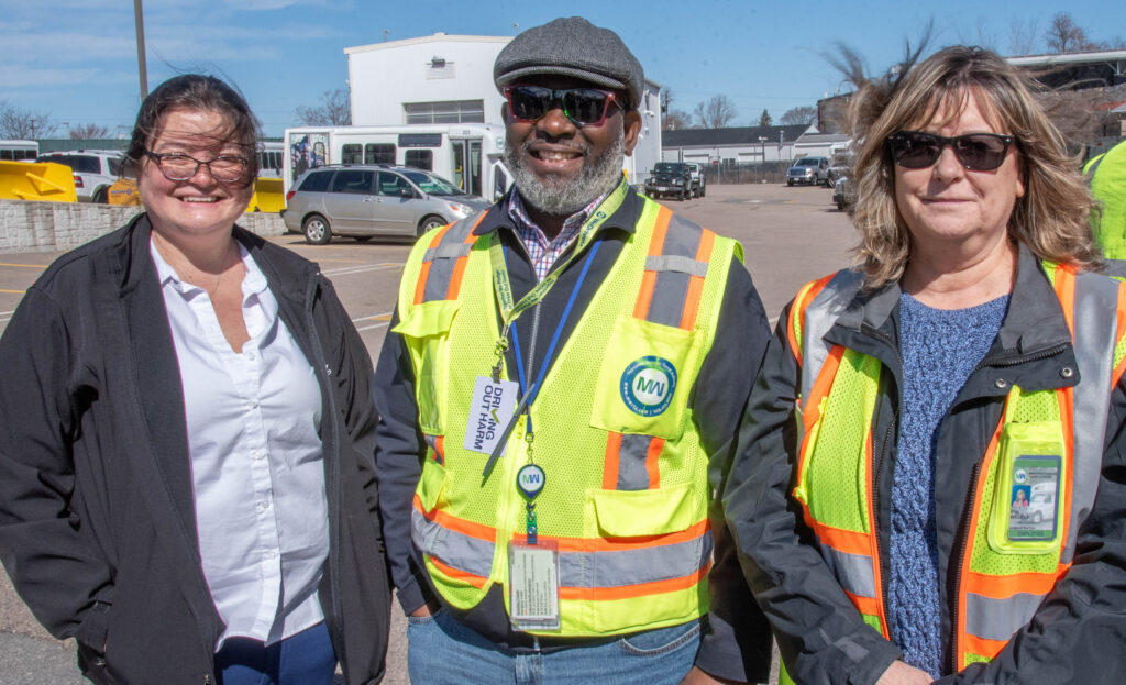 MWRTA Employees, Eva on the right